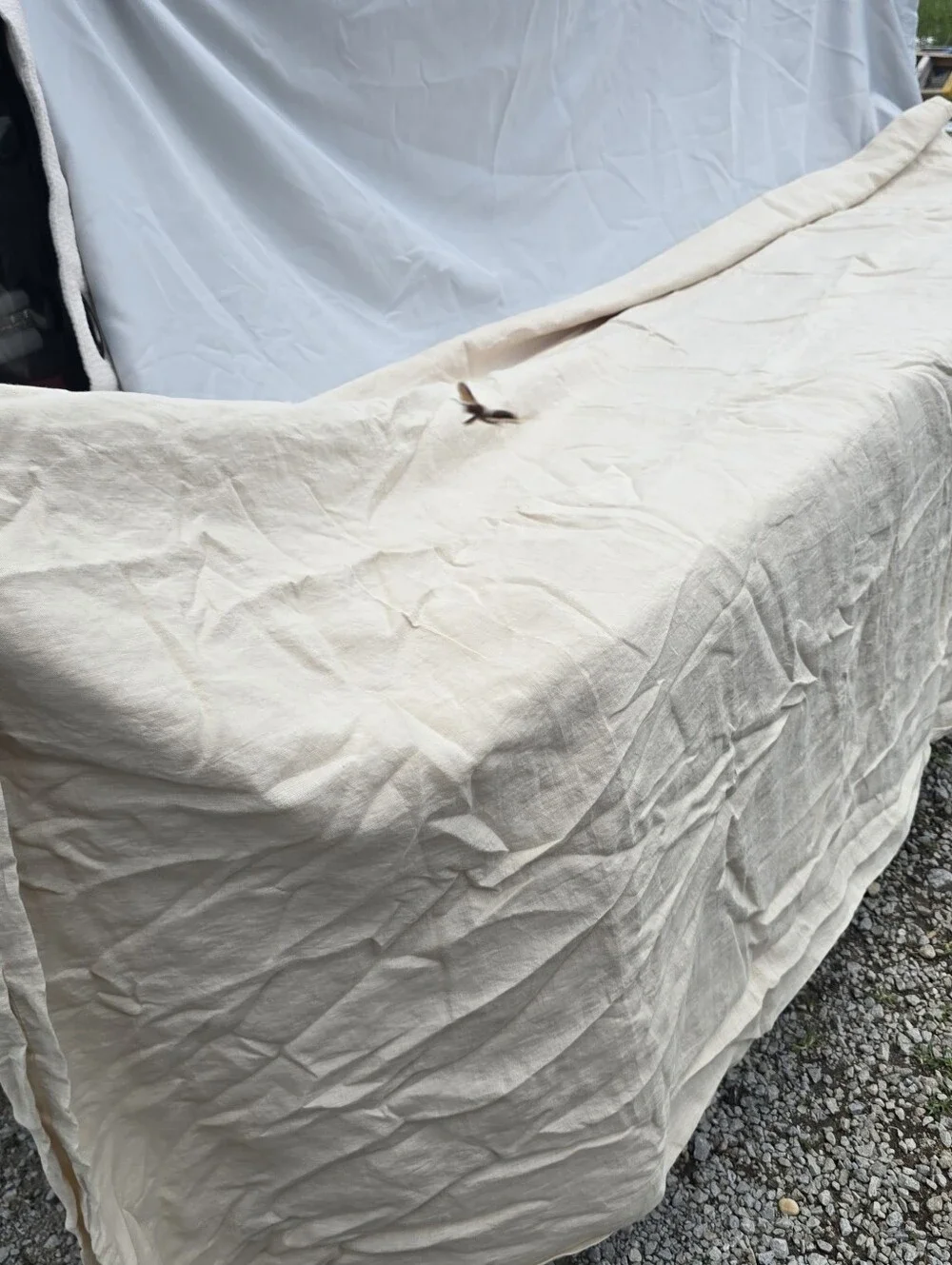 Quince FULL / QUEEN Oat European 100% Linen Duvet Cover